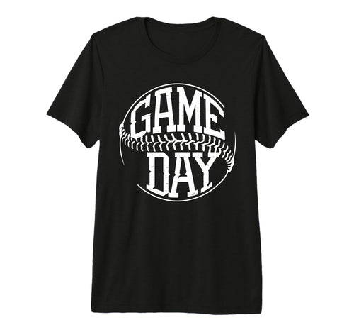 Game Day Baseball Mom Tri Blend T-Shirt - Unique Graphic Unisex - T-Shirt, Sweatshirt, Hoodie