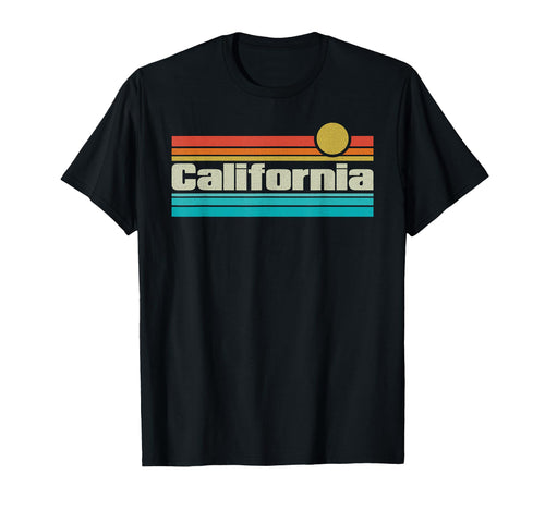 70S 80S Sunset Surfer Ca California T-Shirt - Custom Art Print Unisex - T-Shirt, Sweatshirt, Hoodie