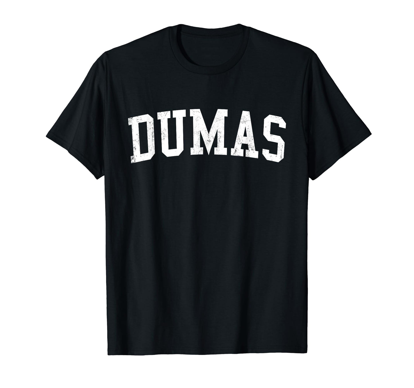 Dumas Tx Distressed White Varsity T-Shirt - Casual Everyday Wear Men Women - T-Shirt, Sweatshirt, Hoodie
