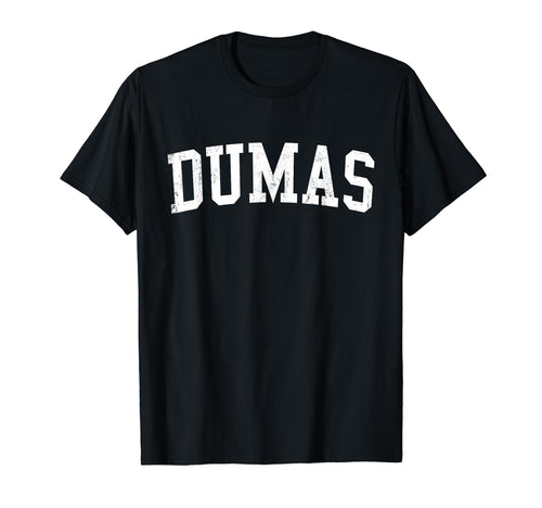 Dumas Tx Distressed White Varsity T-Shirt - Casual Everyday Wear Men Women - T-Shirt, Sweatshirt, Hoodie