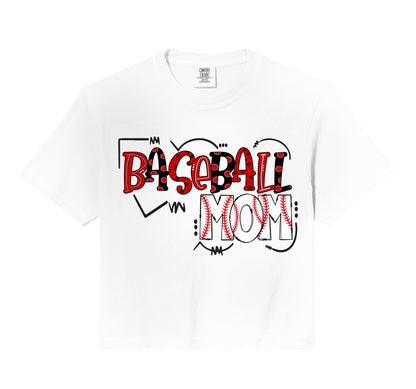 Mom Squad Leopard Baseball Mother Sport Hoodie - Custom Art Print Unisex - T-Shirt, Sweatshirt, Hoodie