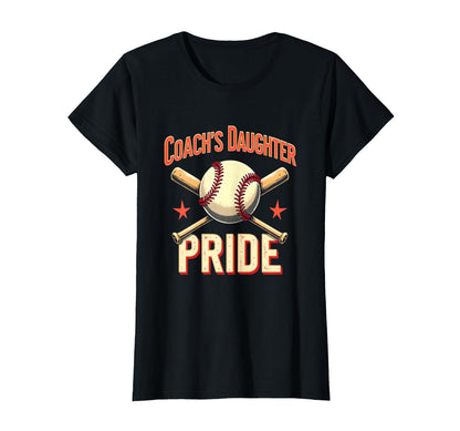 Coachs Daughter Pride Baseball T-Shirt - Minimalist Print Unisex - T-Shirt, Sweatshirt, Hoodie