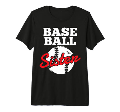Baseball Sister Matching Family Baseball T-Shirt - Trendy Graphic Unisex - T-Shirt, Sweatshirt, Hoodie