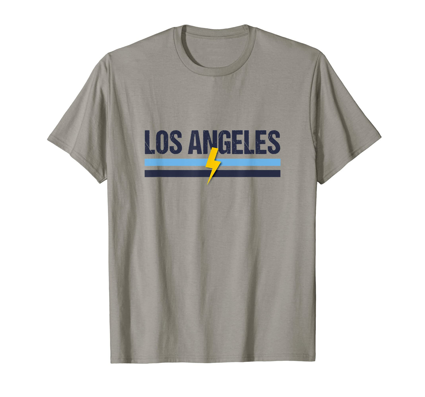 La Los Angeles Light Blue Yellow T-Shirt - Unique Graphic for Adults - T-Shirt, Sweatshirt, Hoodie