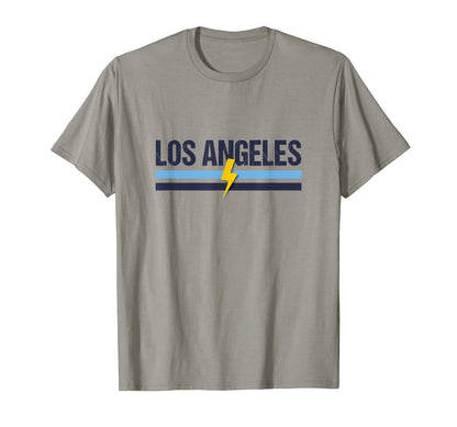 La Los Angeles Light Blue Yellow T-Shirt - Unique Graphic for Adults - T-Shirt, Sweatshirt, Hoodie