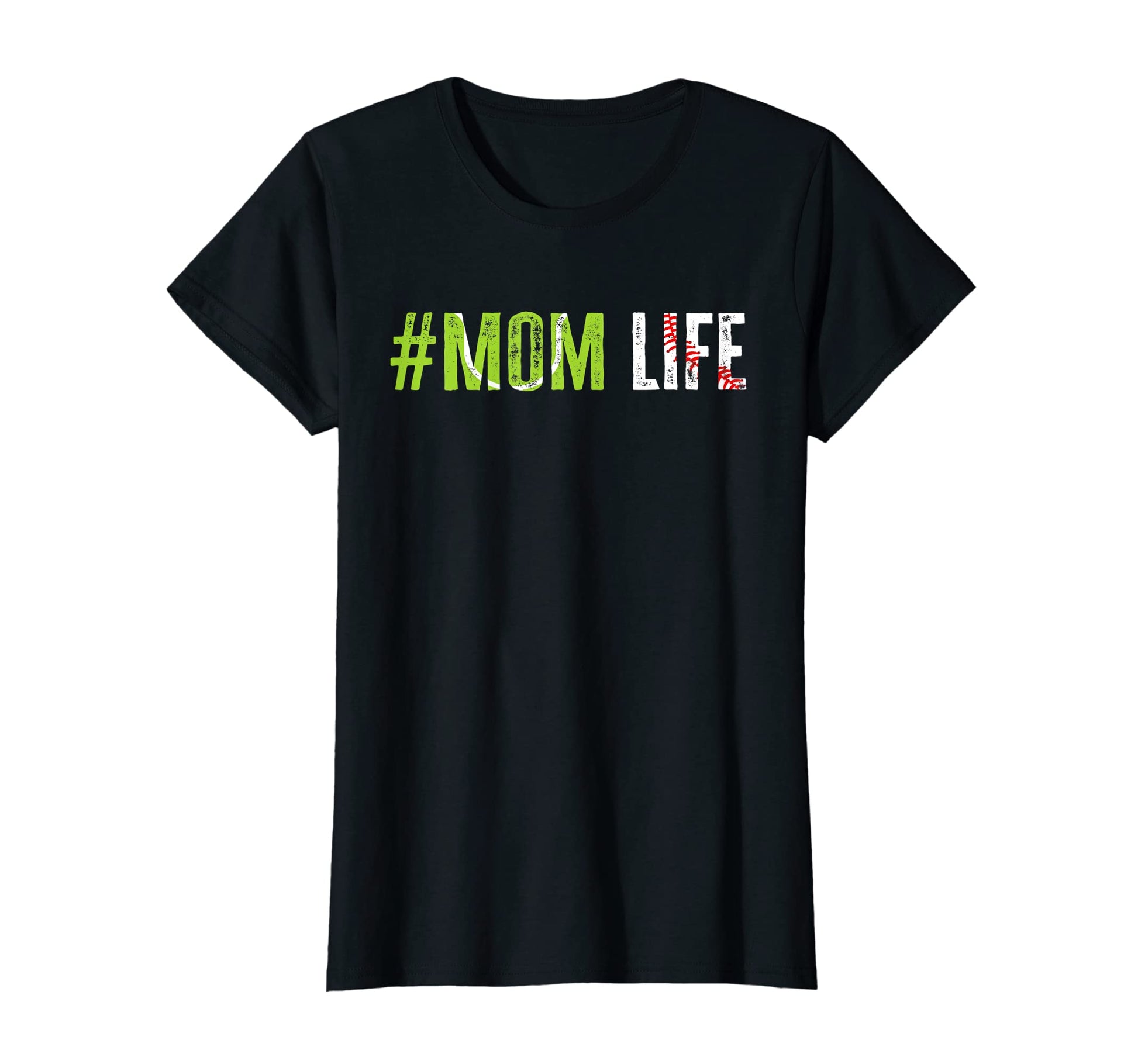 Womens Ball Mom Life Mothers Day Raising T-Shirt - Novelty Apparel Unisex - T-Shirt, Sweatshirt, Hoodie