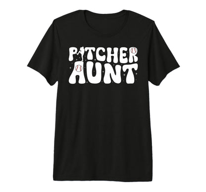 Baseball Pitcher Aunt Groovy T-Shirt - Streetwear Style for Adults - T-Shirt, Sweatshirt, Hoodie