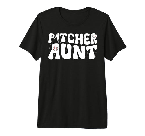 Baseball Pitcher Aunt Groovy T-Shirt - Streetwear Style for Adults - T-Shirt, Sweatshirt, Hoodie
