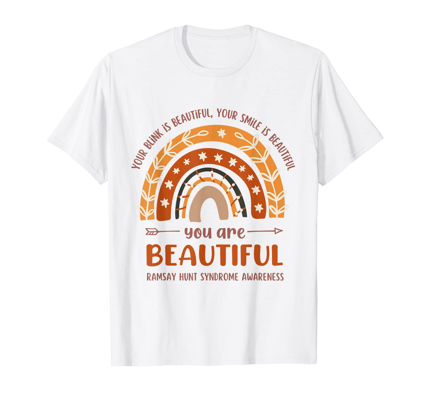 Ramsay Hunt Syndrome Awareness Boho T-Shirt - Minimalist Print Men Women - T-Shirt, Sweatshirt, Hoodie