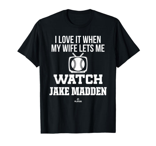 My Wife Lets Me Watch Jake Madden T-Shirt - Trendy Graphic for Adults - T-Shirt, Sweatshirt, Hoodie