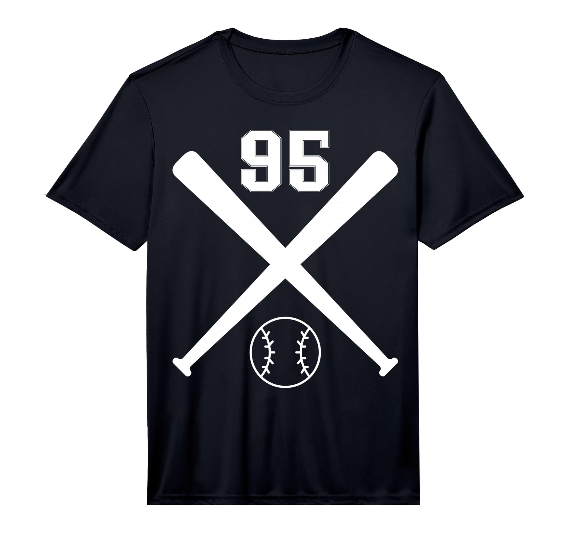 Baseball Softball Number 95 Performance T-Shirt - Novelty Apparel Men Women - T-Shirt, Sweatshirt, Hoodie