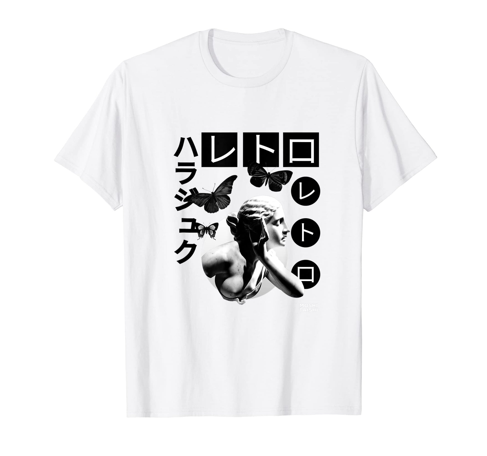 Vaporwave Statue Aesthetic Art T-Shirt - Custom Art Print for Adults - T-Shirt, Sweatshirt, Hoodie
