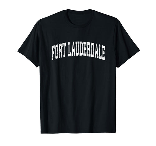 Fort Lauderdale Florida Fl Varsity T-Shirt - Aesthetic Graphic for Adults - T-Shirt, Sweatshirt, Hoodie