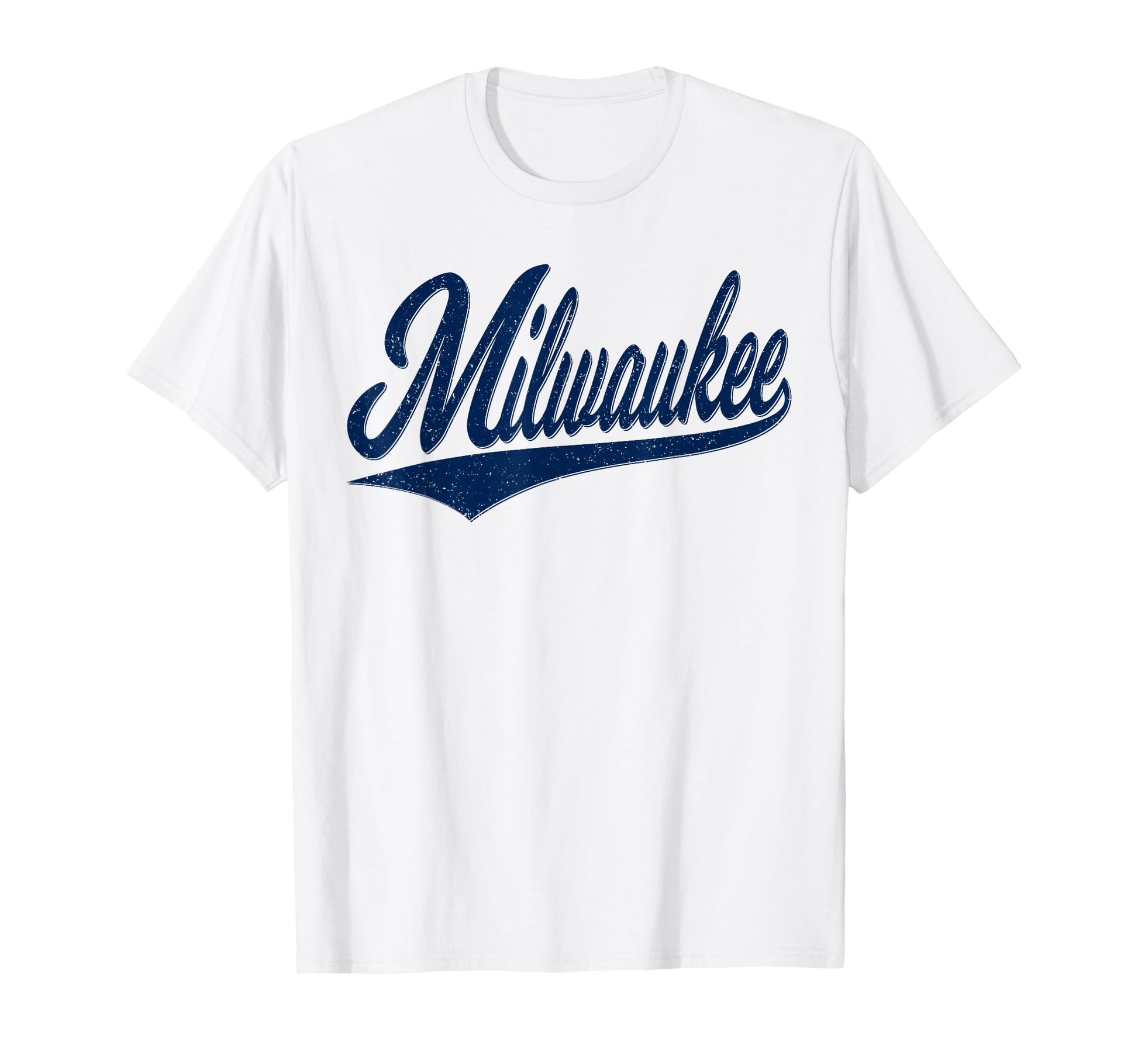 Milwaukee Wisconsin Varsity Script T-Shirt - Unique Graphic Men Women - T-Shirt, Sweatshirt, Hoodie
