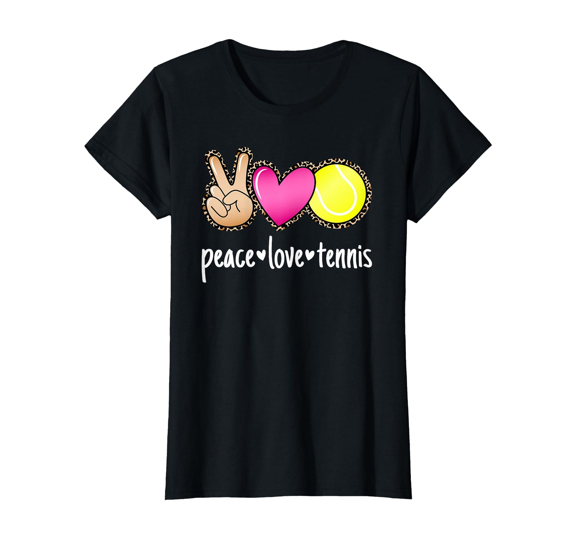 Peace Love Tennis Tennis Player T-Shirt - Minimalist Print for Adults - T-Shirt, Sweatshirt, Hoodie