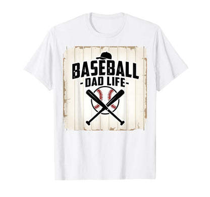 Baseball Dad Life Proud Father Sports T-Shirt - Minimalist Print Men Women - T-Shirt, Sweatshirt, Hoodie