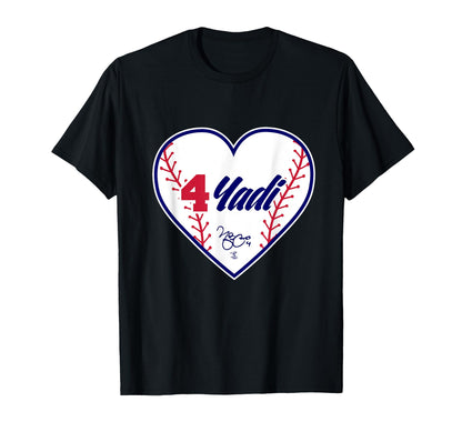 Yadier Molina Yadi Heart T-Shirt - Fun Novelty Design Men Women - T-Shirt, Sweatshirt, Hoodie
