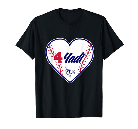 Yadier Molina Yadi Heart T-Shirt - Fun Novelty Design Men Women - T-Shirt, Sweatshirt, Hoodie