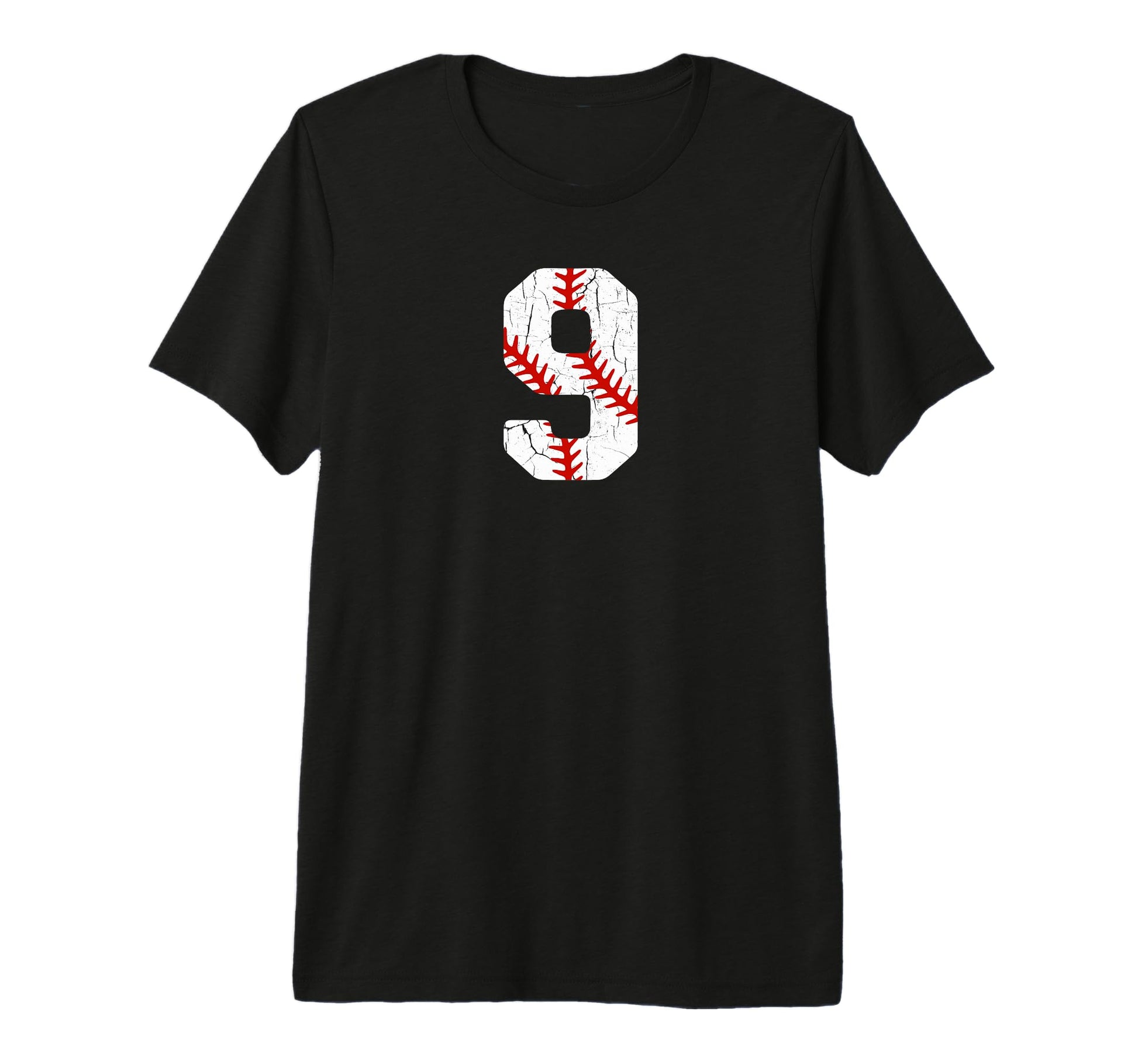 Baseball Player Jersey Number 9 9 T-Shirt - Trendy Graphic for Adults - T-Shirt, Sweatshirt, Hoodie
