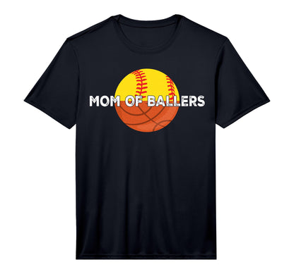 Mens Mom Ballers Basketball Softball T-Shirt - Fun Novelty Design Unisex - T-Shirt, Sweatshirt, Hoodie