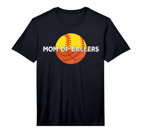 Mens Mom Ballers Basketball Softball T-Shirt - Fun Novelty Design Unisex - T-Shirt, Sweatshirt, Hoodie