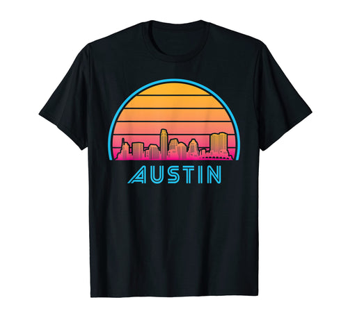 Austin Texas Skyline City T-Shirt - Casual Everyday Wear for Adults - T-Shirt, Sweatshirt, Hoodie