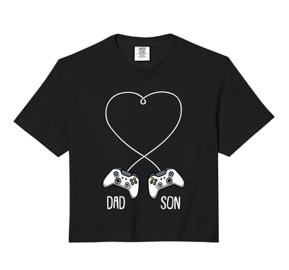 Dad Son Gaming Video Game Controller T-Shirt - Graphic Print for Adults - T-Shirt, Sweatshirt, Hoodie