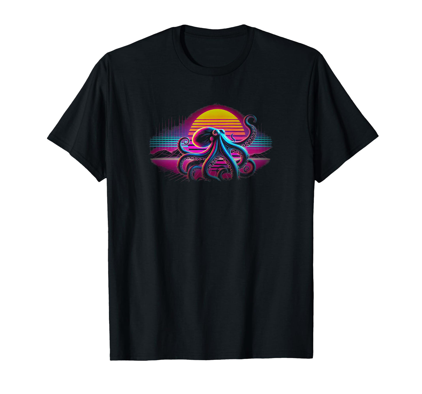 Kraken Animal 80S Aesthetic Sea T-Shirt - Streetwear Style Men Women - T-Shirt, Sweatshirt, Hoodie