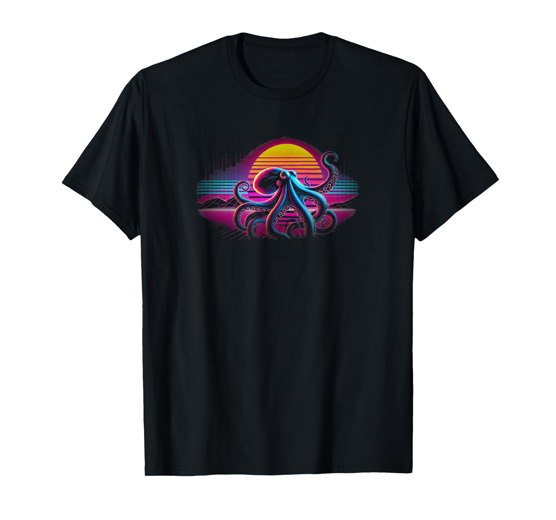 Kraken Animal 80S Aesthetic Sea T-Shirt - Streetwear Style Men Women - T-Shirt, Sweatshirt, Hoodie
