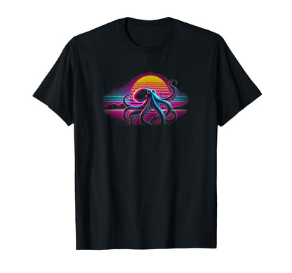 Kraken Animal 80S Aesthetic Sea T-Shirt - Streetwear Style Men Women - T-Shirt, Sweatshirt, Hoodie