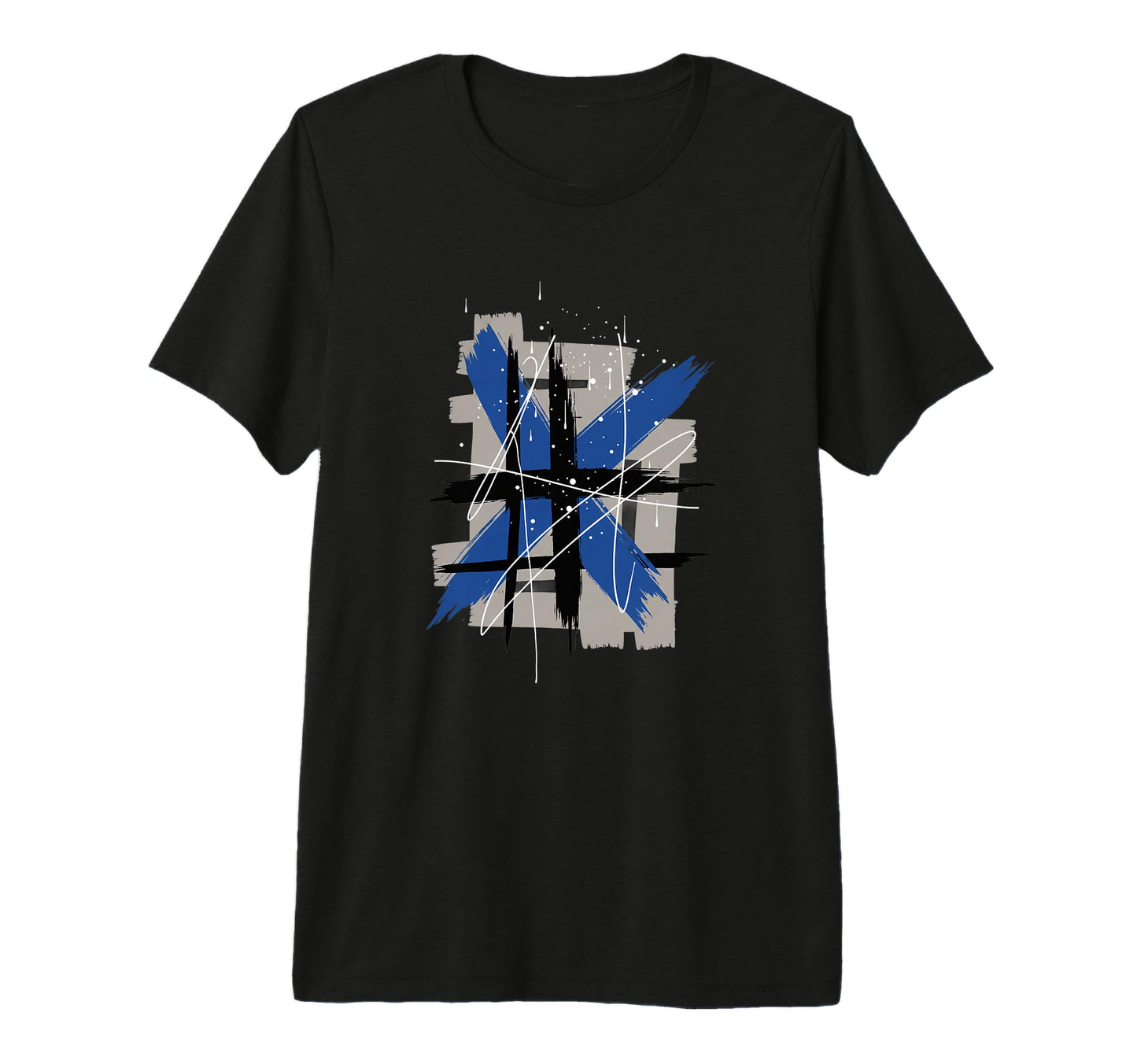 Abstract 90S Paint Brush Grunge T-Shirt - Minimalist Print Men Women - T-Shirt, Sweatshirt, Hoodie
