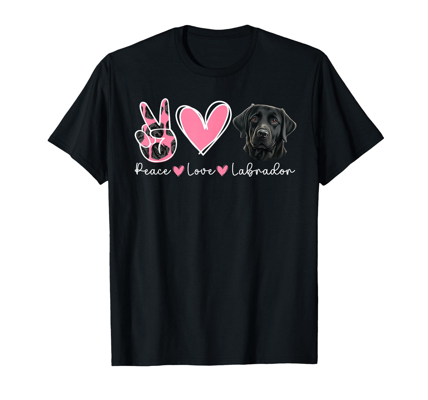 Peace Love Labrador Black Lab Owner T-Shirt - Aesthetic Graphic Men Women - T-Shirt, Sweatshirt, Hoodie