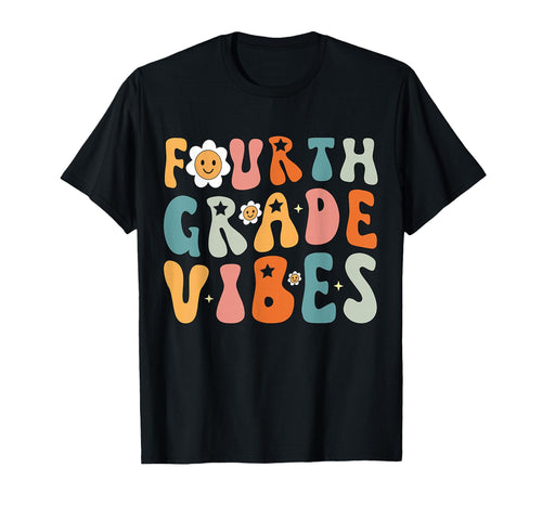 Fourth Grade Vibes 4Th Grade Team 1St T-Shirt - Novelty Apparel for Adults - T-Shirt, Sweatshirt, Hoodie