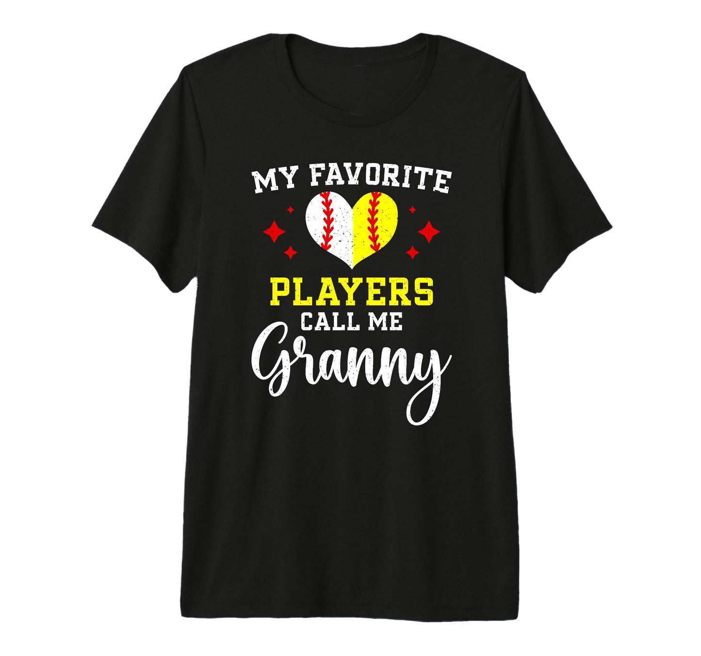 Favorite Players Call Me Granny Baseball T-Shirt - Unique Graphic Unisex - T-Shirt, Sweatshirt, Hoodie