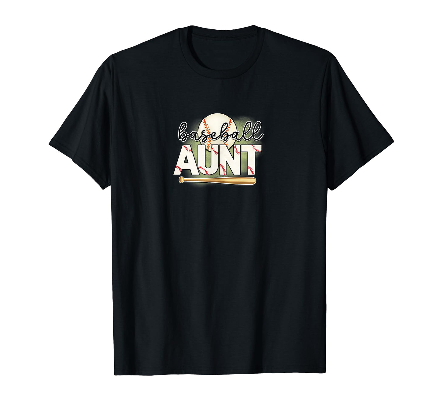Baseball Aunt Funny Baseball Lovers T-Shirt - Custom Art Print Unisex - T-Shirt, Sweatshirt, Hoodie