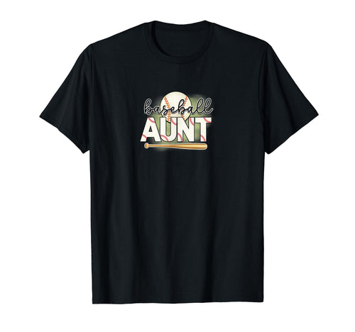 Baseball Aunt Funny Baseball Lovers T-Shirt - Custom Art Print Unisex - T-Shirt, Sweatshirt, Hoodie