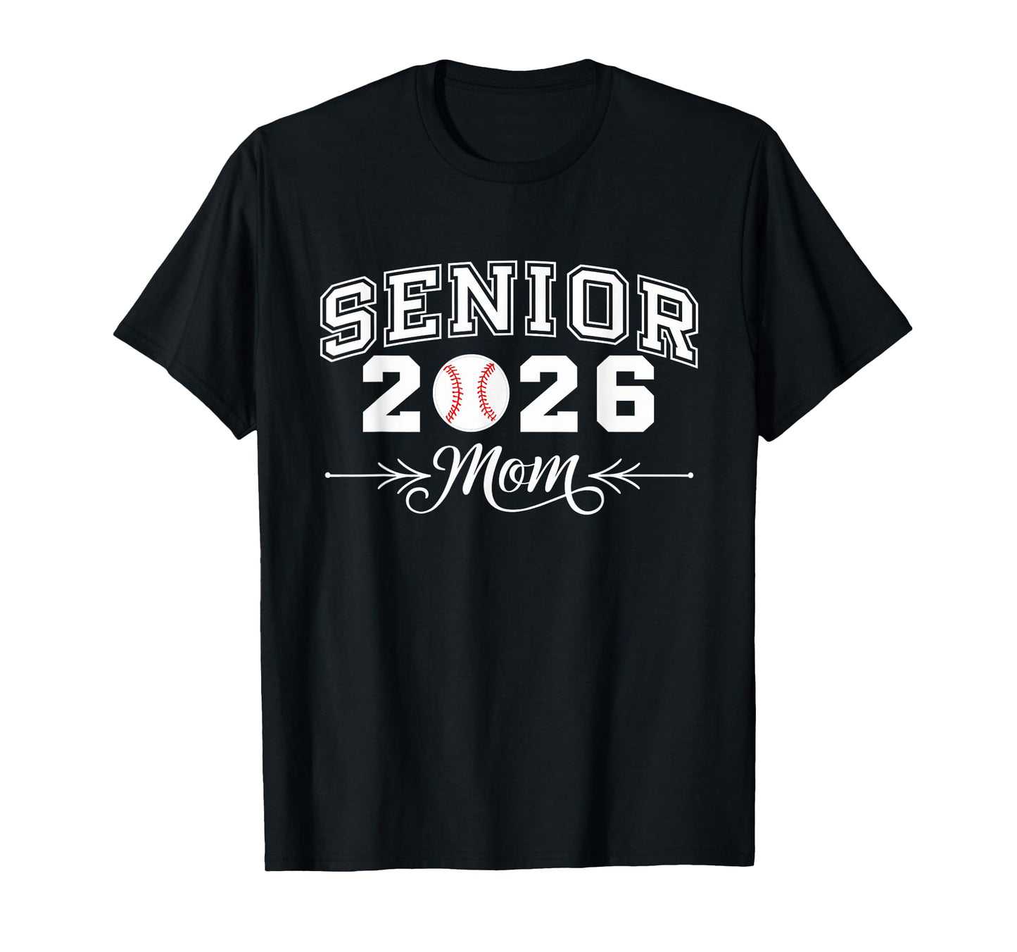 Senior Class 2025 Baseball Mom T-Shirt - Fun Novelty Design for Adults - T-Shirt, Sweatshirt, Hoodie