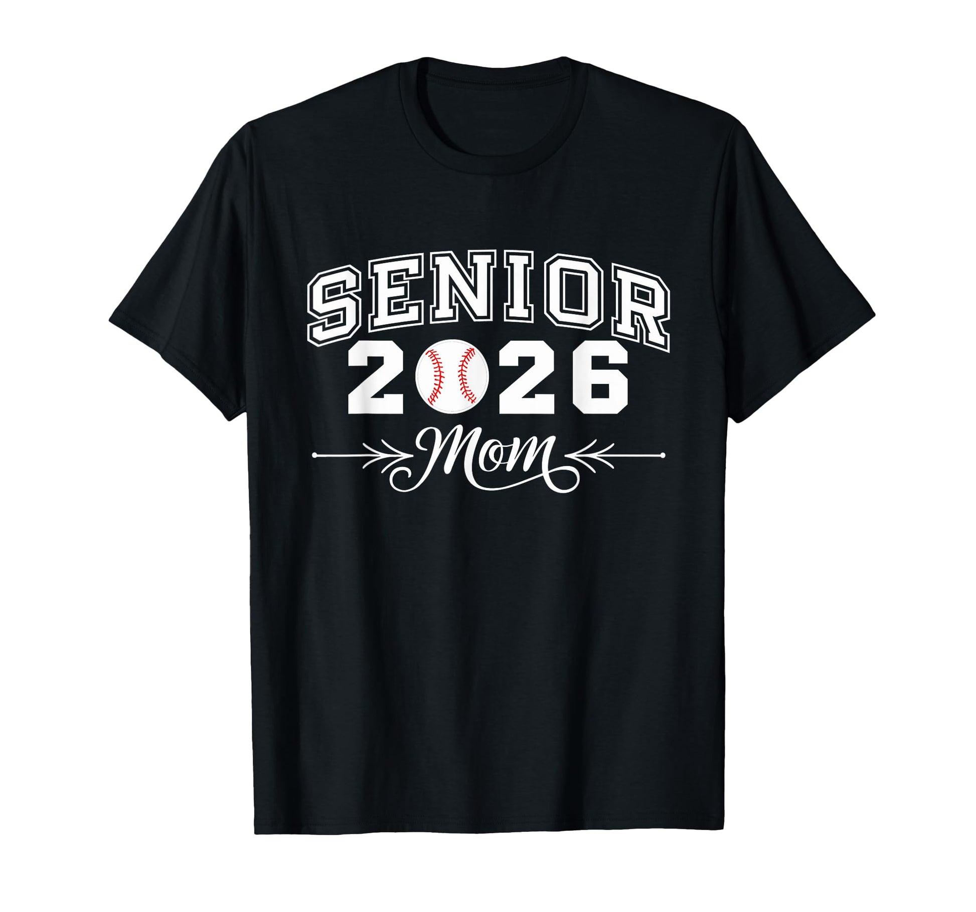 Senior Class 2025 Baseball Mom T-Shirt - Fun Novelty Design for Adults - T-Shirt, Sweatshirt, Hoodie