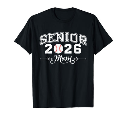 Senior Class 2025 Baseball Mom T-Shirt - Fun Novelty Design for Adults - T-Shirt, Sweatshirt, Hoodie