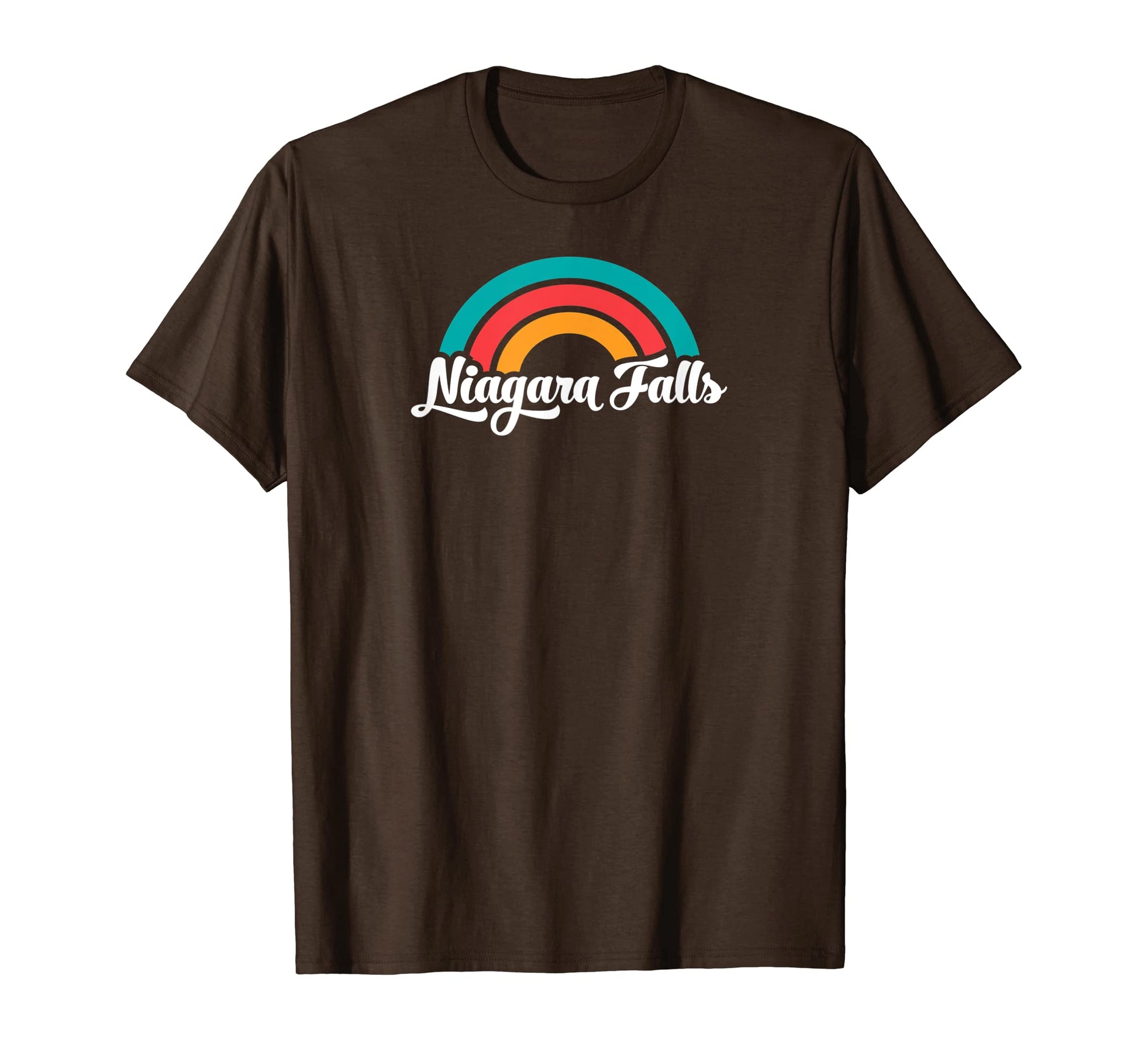Niagara Falls Ny Script Rainbow T-Shirt - Casual Everyday Wear Unisex - T-Shirt, Sweatshirt, Hoodie