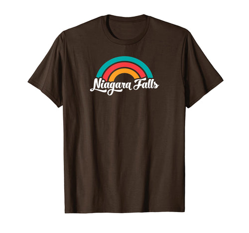 Niagara Falls Ny Script Rainbow T-Shirt - Casual Everyday Wear Unisex - T-Shirt, Sweatshirt, Hoodie