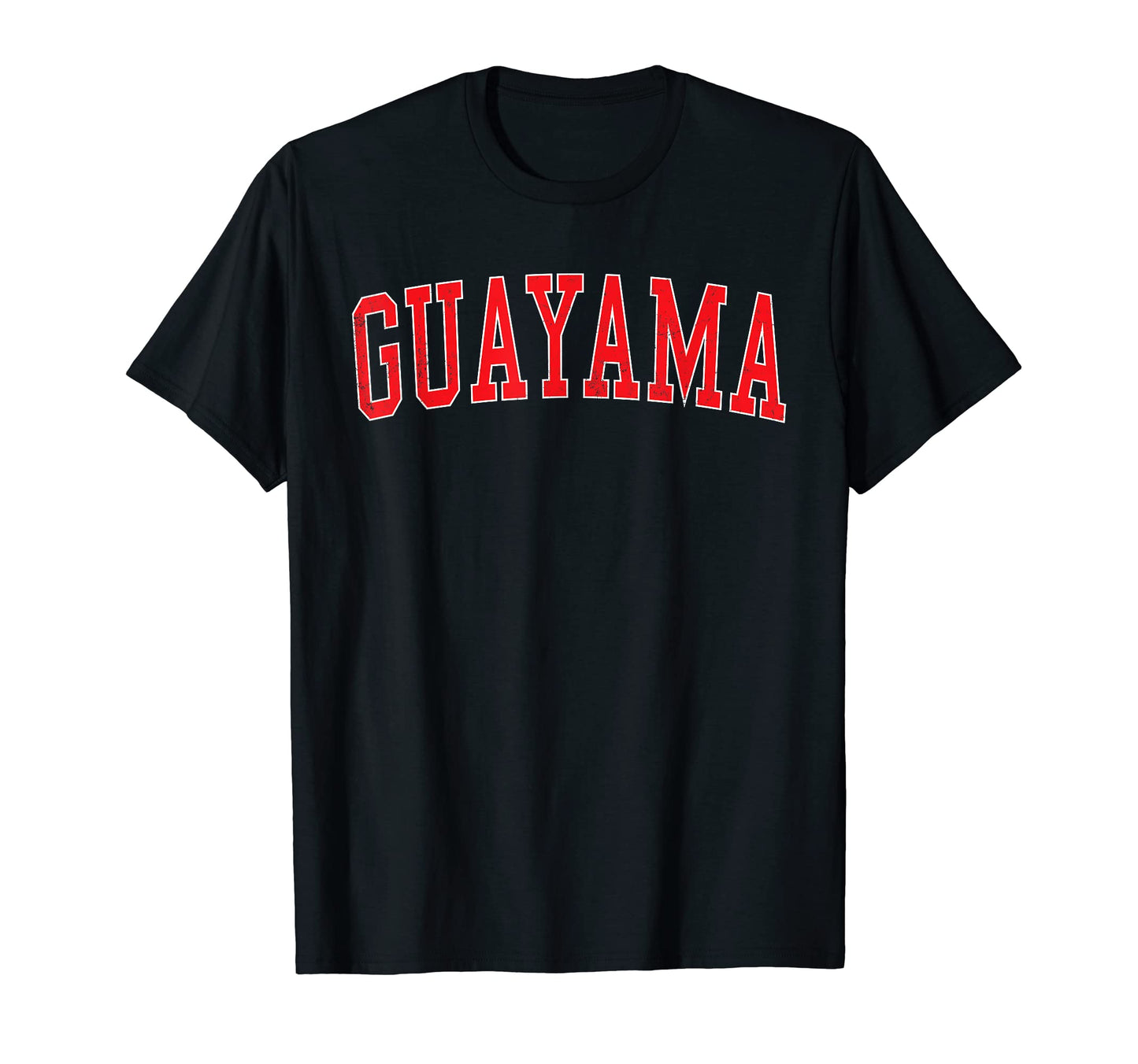 Guayama Pr Varsity Red Text T-Shirt - Minimalist Print Men Women - T-Shirt, Sweatshirt, Hoodie