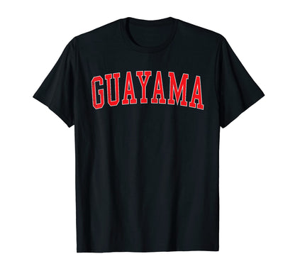 Guayama Pr Varsity Red Text T-Shirt - Minimalist Print Men Women - T-Shirt, Sweatshirt, Hoodie