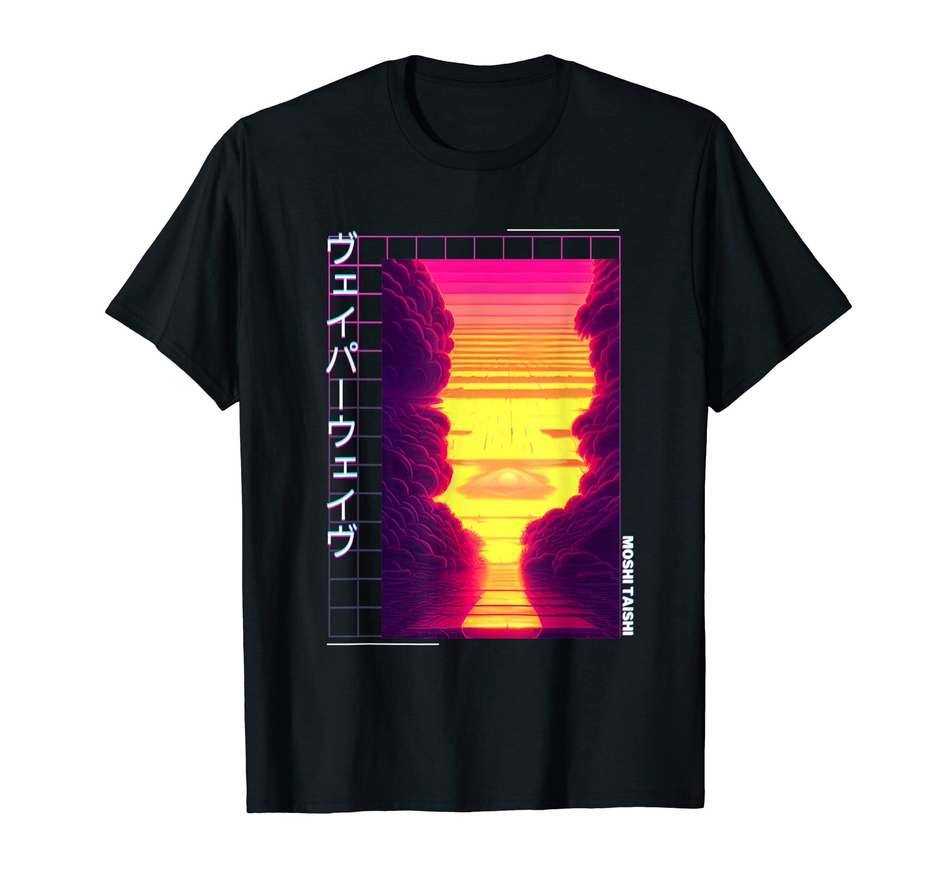90S Synthwave Japanese Vaporwave Art Otaku T-Shirt - Unique Graphic Unisex - T-Shirt, Sweatshirt, Hoodie