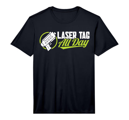 Laser Tag Party Laser Tag All Day T-Shirt - Aesthetic Graphic Men Women - T-Shirt, Sweatshirt, Hoodie