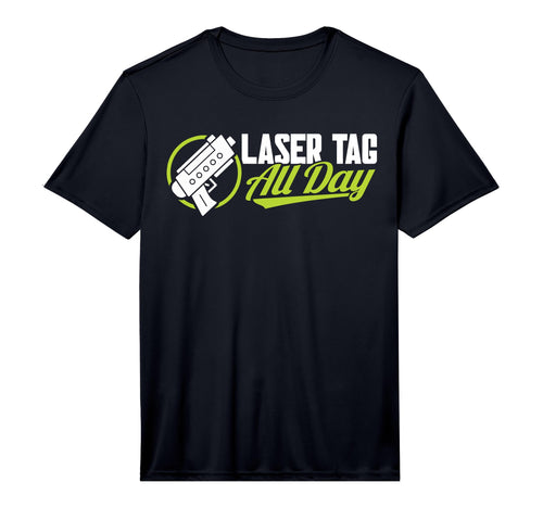 Laser Tag Party Laser Tag All Day T-Shirt - Aesthetic Graphic Men Women - T-Shirt, Sweatshirt, Hoodie
