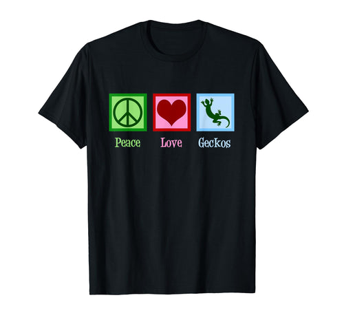 Peace Love Geckos T-Shirt - Graphic Print Men Women - T-Shirt, Sweatshirt, Hoodie