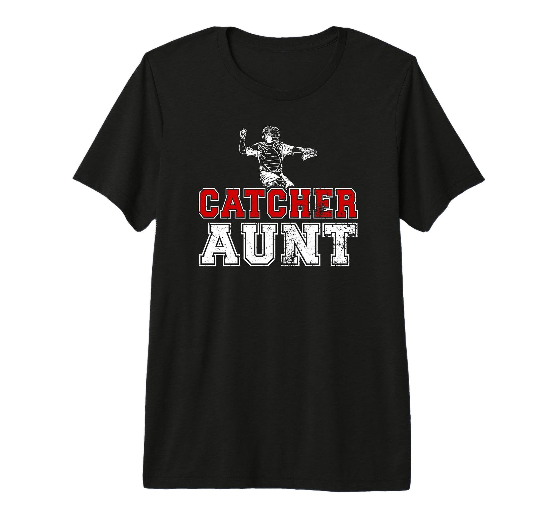 Baseball Catcher Aunt Baseball T-Shirt - Custom Art Print Men Women - T-Shirt, Sweatshirt, Hoodie