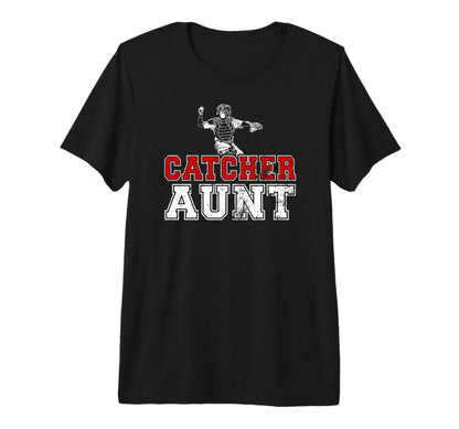 Baseball Catcher Aunt Baseball T-Shirt - Custom Art Print Men Women - T-Shirt, Sweatshirt, Hoodie