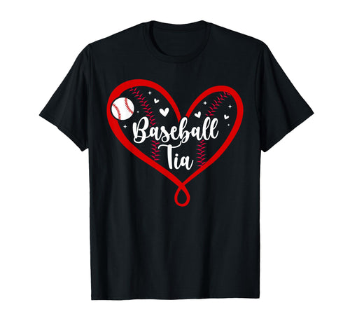 Baseball Tia Heart Tia Baseball Player Tia T-Shirt - Trendy Graphic Unisex - T-Shirt, Sweatshirt, Hoodie